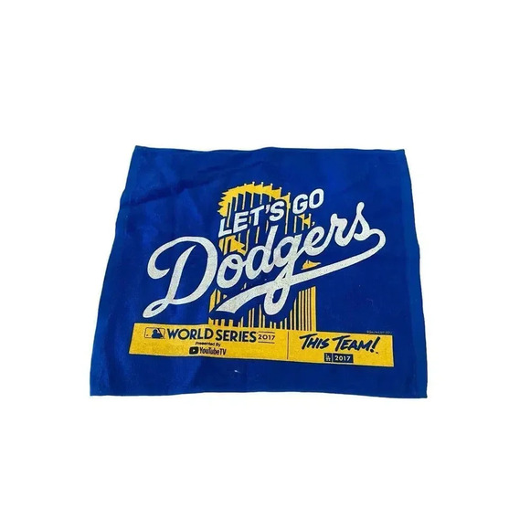 Los Angeles Dodgers Let's Go Dodgers 2017 World Series Rally Towel Game - Picture 1 of 1